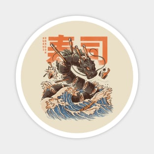 Great Sushi Dragon - Great Wave Magnet